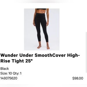 Lululemon wunder train leggings